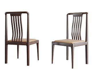 New Chinese Dining Chair 3d model