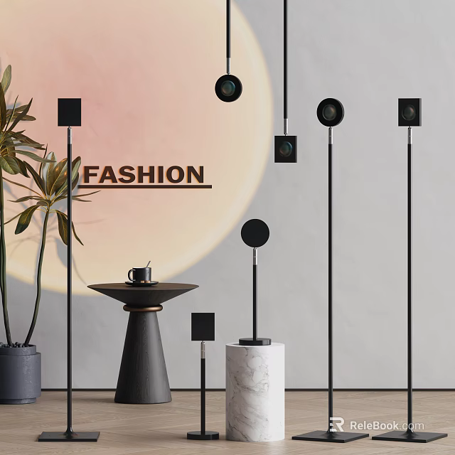 Fashionable Decorative Lights With Modern Design And Various Shapes For Stylish Interior Decoration 3d model 