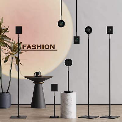 Fashionable Decorative Lights With Modern Design And Various Shapes For Stylish Interior Decoration 3d model