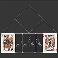 Modern Poker Poker Paper Poker 3d model