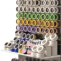 Tool Organizer Shelf with Wrenches Screwdrivers Tape Measures Toolboxes and Hardware Supplies