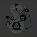 Modern Engine Racing Engine Racing Engine Car Engine 3d model