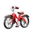 Modern Bicycle Toy Bicycle Cartoon Bicycle Transportation 3d model