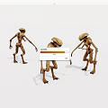 Virtual character humanoid monster 3d model