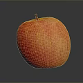 Fresh Red Apple With Yellow Specks On Dark Background Healthy Juicy Fruit
