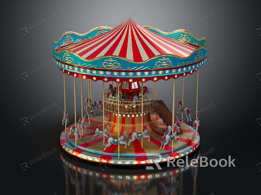 Jane Europe carousel children's playground children's playground model