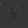 Men's Formal Suit With Gray Blazer Pink Shirt And Black Trousers