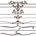 Ornate Decorative Carvings with Intricate Patterns Various Curved Lines and Floral Motifs for Decoration