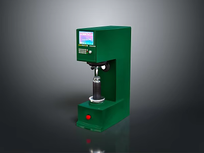 Green Laboratory Testing Equipment With Digital Display And Control Panel 3d model