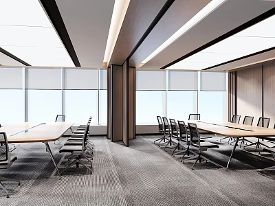 Modern Meeting Room Meeting Table and Chair 3d model