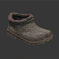 Warm Winter Snow Boots With Purple Fur Trim And Buckle Strap Design