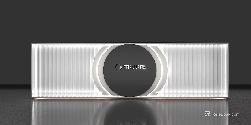 Rongshida Modern Home Appliance With Circular Black Panel And White Striped Design 3d model 