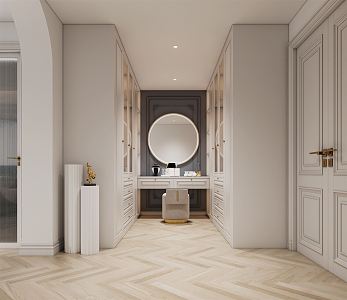 French Cloakroom 3d model