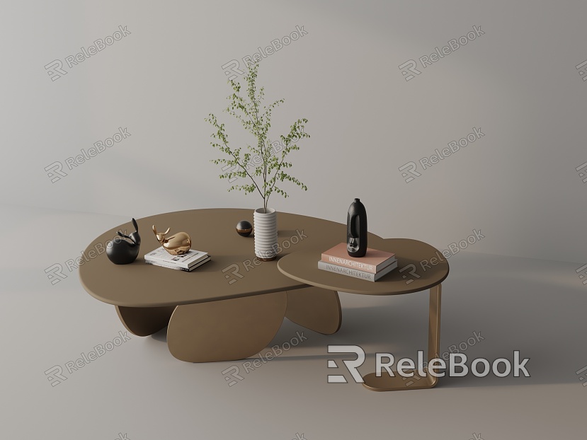 Modern coffee table model