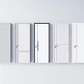 Various Design Hinged Doors With Wooden White And Gray Finishes For Home Interior