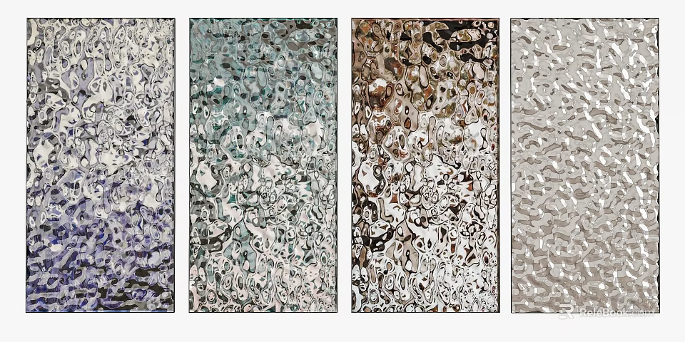 Stylish Ceiling Panels With Various Textures And Color Options For Modern Interiors 3d model 