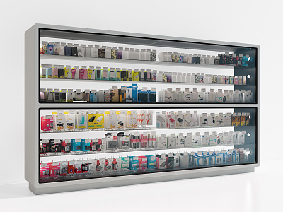 Modern Display Cabinet 3d model