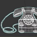 Vintage Telephone With Rotary Dial Beige And Gold Classic Retro Communication Device Design
