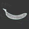 Ripe Yellow Banana With Brown Spots Isolated On Black Background