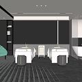 Luxury SPA Sauna Room Interior With Two Massage Beds Green Chair And Bathtub