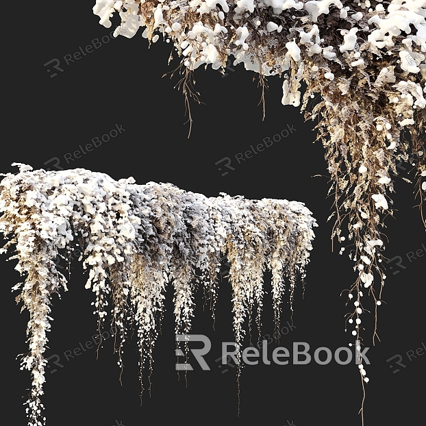 Modern Outdoor Snow Plants model