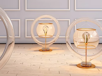 Modern Table Lamp Glass Creative Table Lamp 3d model