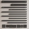 Assorted Decorative Metal Strips With Various Lengths And Designs For Decoration