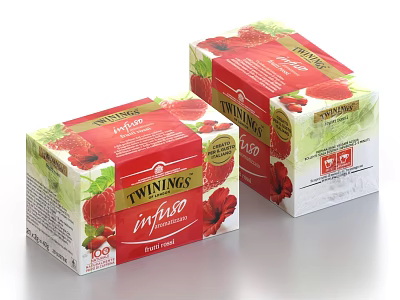 Twinings Infuso Berry Blend Tea Bags Packaging 3d model