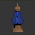 Modern kerosene lamp Old-fashioned oil lamp Old-fashioned kerosene lamp Oil lamp 3d model