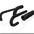 Flexible Industrial Pipes And Connecting Tubes With Curved Straight Sections