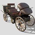 Vintage carriage 3d model