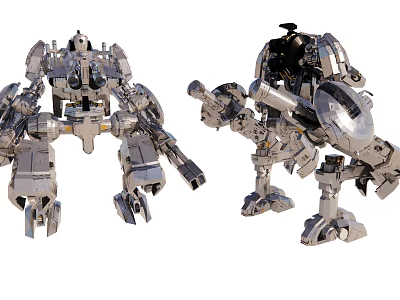 Electric Toy Robot Mechanical Design Action Figure With Movable Parts Interactive Play For Kids 3d model