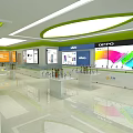 Modern Business Hall Telecom Business Hall 3d model