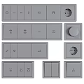 Modern Switch Switch Panel 3d model