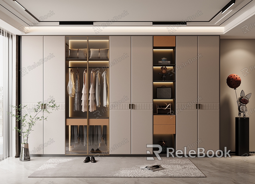 Modern wardrobe model