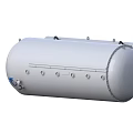 Industrial Equipment Cylindrical Stainless Steel Storage Tank With Flanges Valves And Manholes
