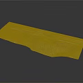 Detailed Mountain Terrain Model With Valley Ridge And Road Path