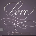 Illuminated Neon Lighting Combination with Love Lettering for Modern Wall Decor