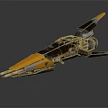 Modern space fighter sci-fighter sci-fighter 3d model