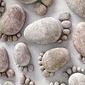 modern cobblestone palm 3d model