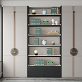 New Chinese Decorative Cabinet 3d model