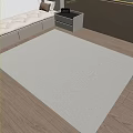 Cream Style Plain Carpet Beige Carpet Striped Carpet Square Carpet 3d model