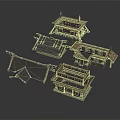 Traditional Chinese Architecture Roof Models With Ancient Style And Detailed Design
