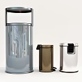 Modern trash can Household trash can Public trash can 3d model