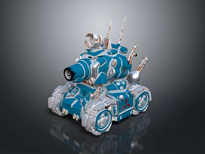Sci-fi Tank Cartoon Tank Sci-fi Vehicle Sci-fi Vehicle World of Tanks Tank War Anime Tank 3d model