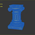 Columns Stone Columns Stone Columns Old Columns Roman Columns Roman Columns Classical Columns Greek Columns 3d model