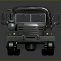 Heavy Duty Military Truck With Canvas Covered Cargo Bed And Rugged Exterior Design