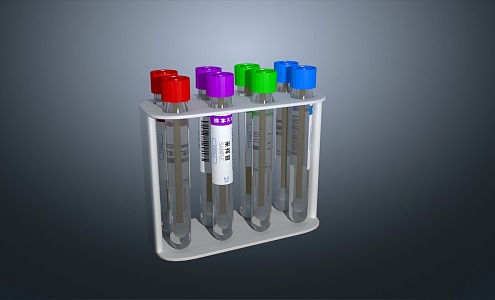 Modern sampling tube Blood collection tube Test tube Collection tube Medical equipment Vacuum tube 3d model