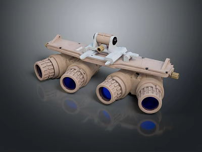 Advanced Smartphone Digital Camera Module With Four High Resolution Lenses And Sensor Component 3d model