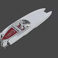 Luxurious Modern Streamlined Yacht With Open Cockpit Silver Exterior And Advanced Propulsion